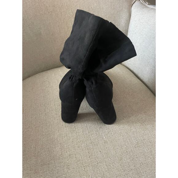 Nine West  Unni2 Women’s Block Heel Slouch Boots , Black , Size 10 M